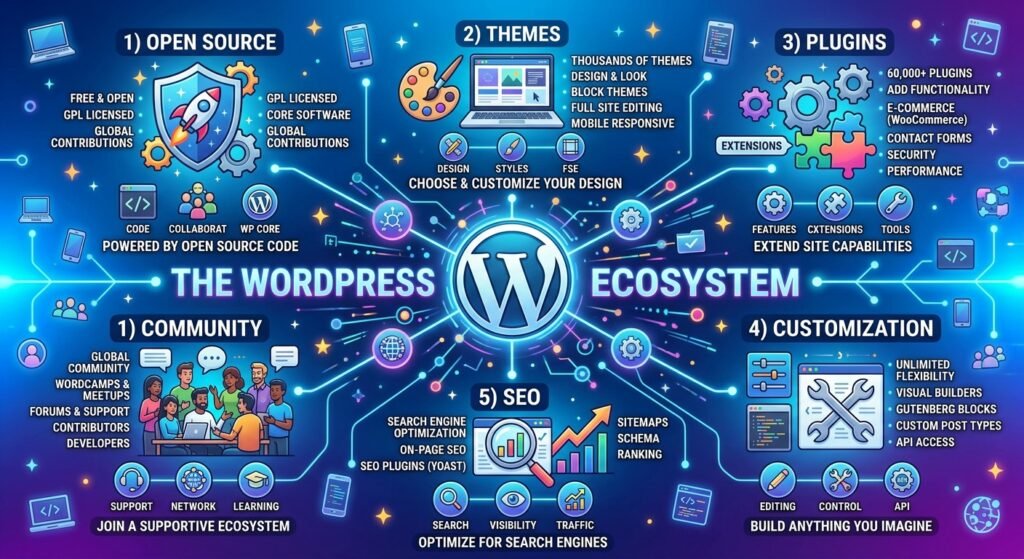 Reasons WordPress is popular for building websites
