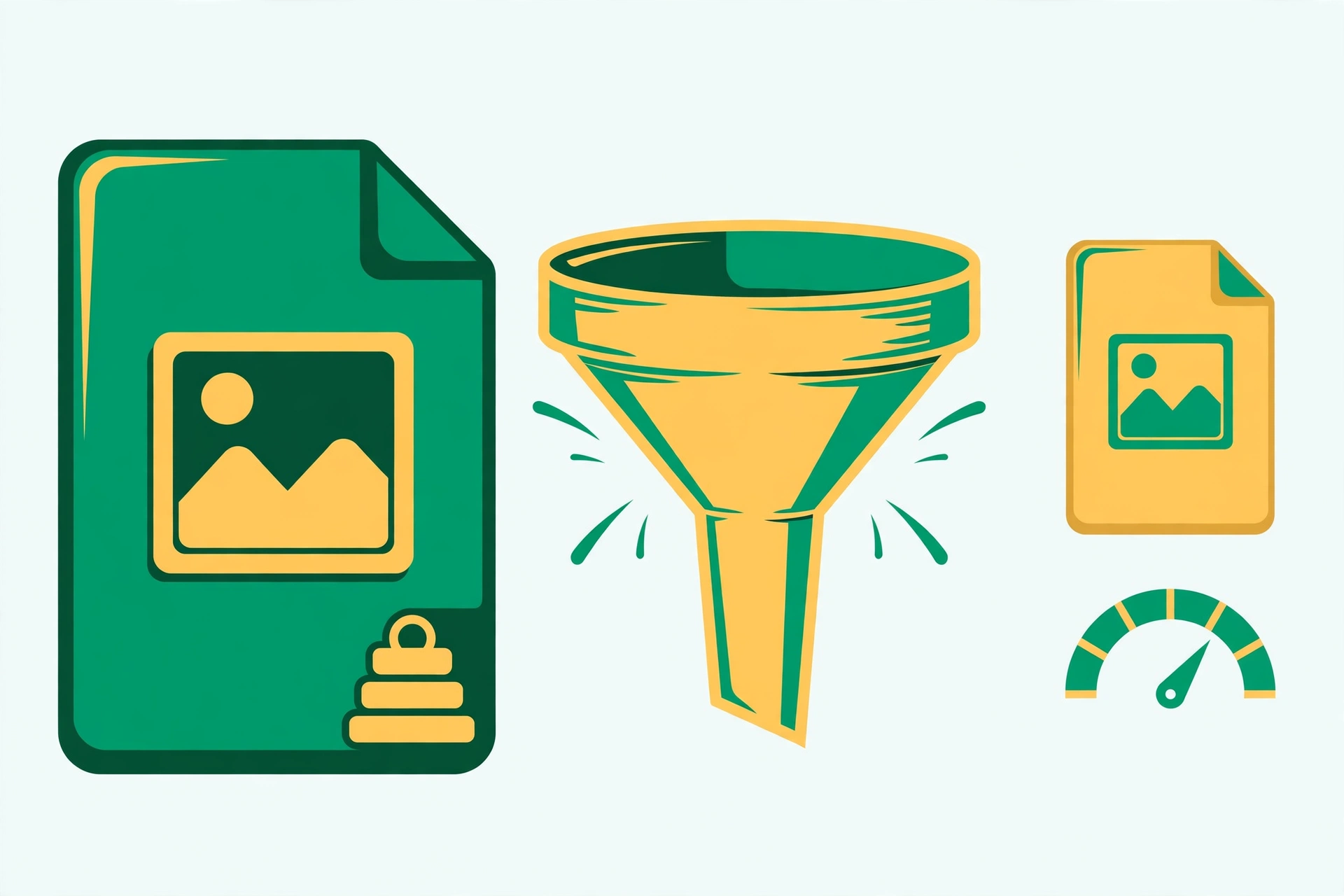 Image optimization for WordPress — compressing a large photo into a smaller file