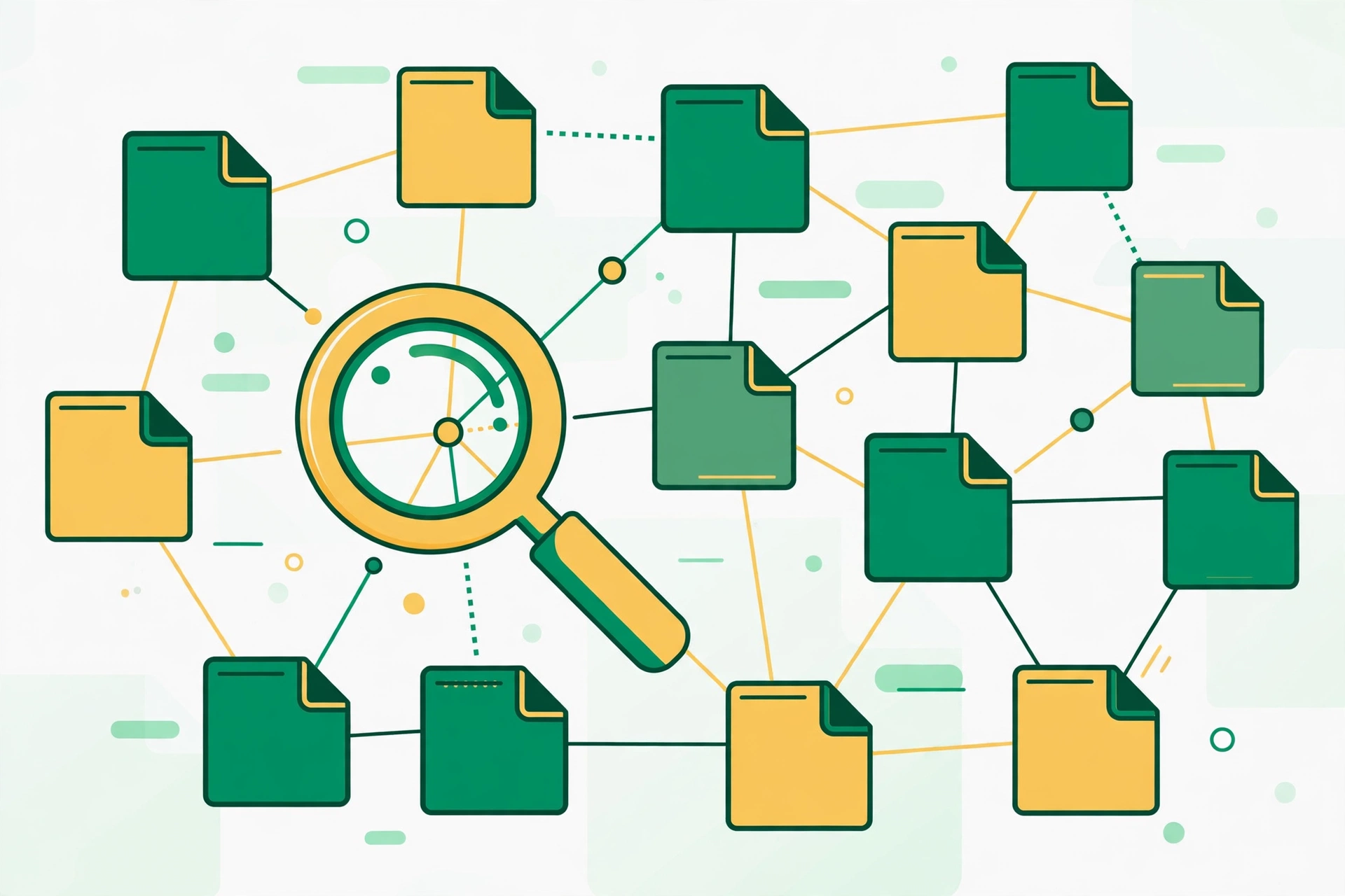 Internal links network connecting website pages for Google discovery