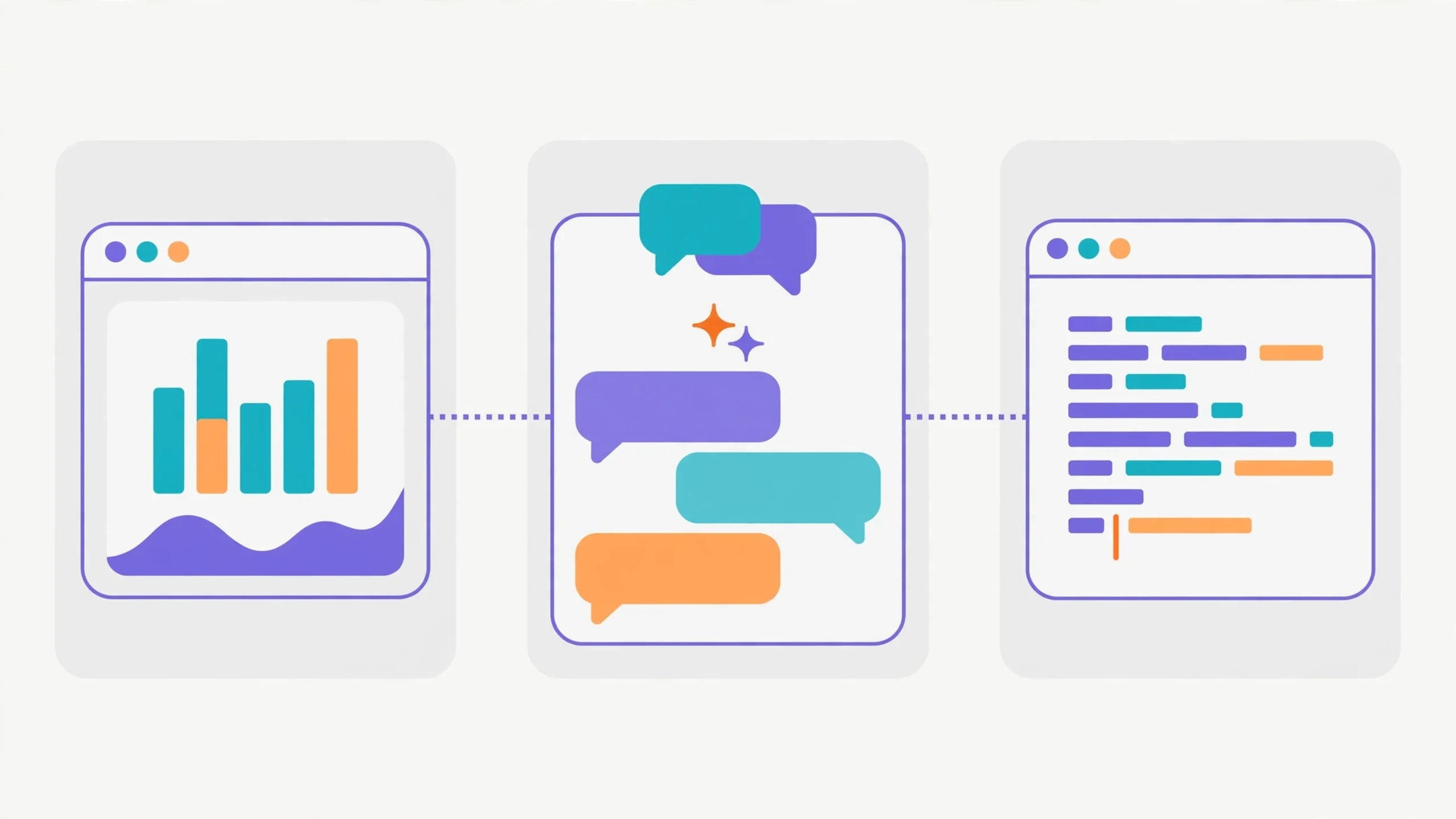 Three types of vibe coding tools compared: browser app builders, chat AI assistants, and AI code editors